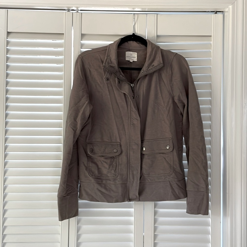 Banana Republic size medium taupe moto sweatshirt